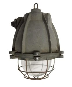 Heavy Cast Aluminum Industrial Light With Cage Cover