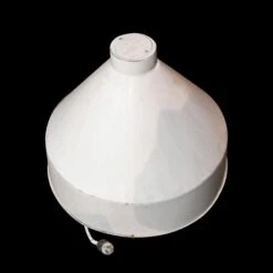 Reclaimed White Oversized Enamel Industrial Cone Pendant Light -OGT Sale Store industrial commercial k197027