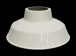 Old New Stock White Enameled Light Shade