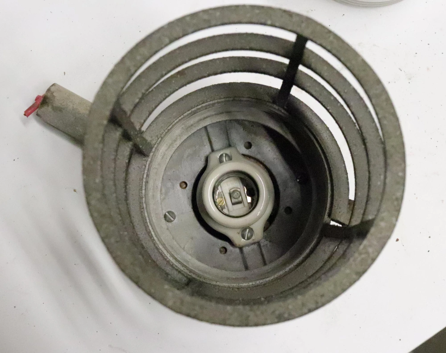 Industrial Crouse Hinds Opaline Glass Sconce 4 Industrial Crouse Hinds Opaline Glass Sconce - Image 2