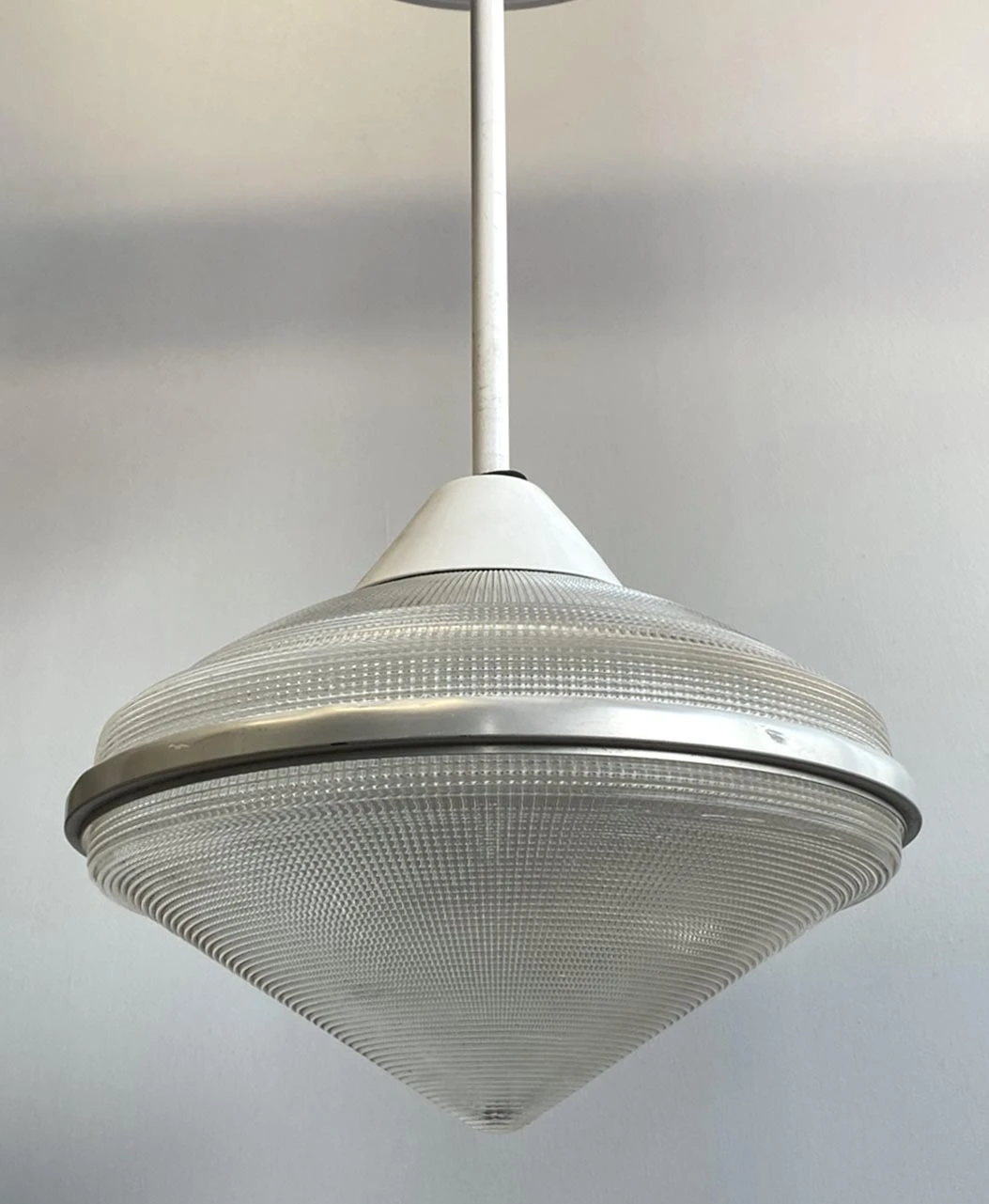 Industrial Pointed Holophane Cone Globe Light Fixture 4 Industrial Pointed Holophane Cone Globe Light Fixture - Image 2