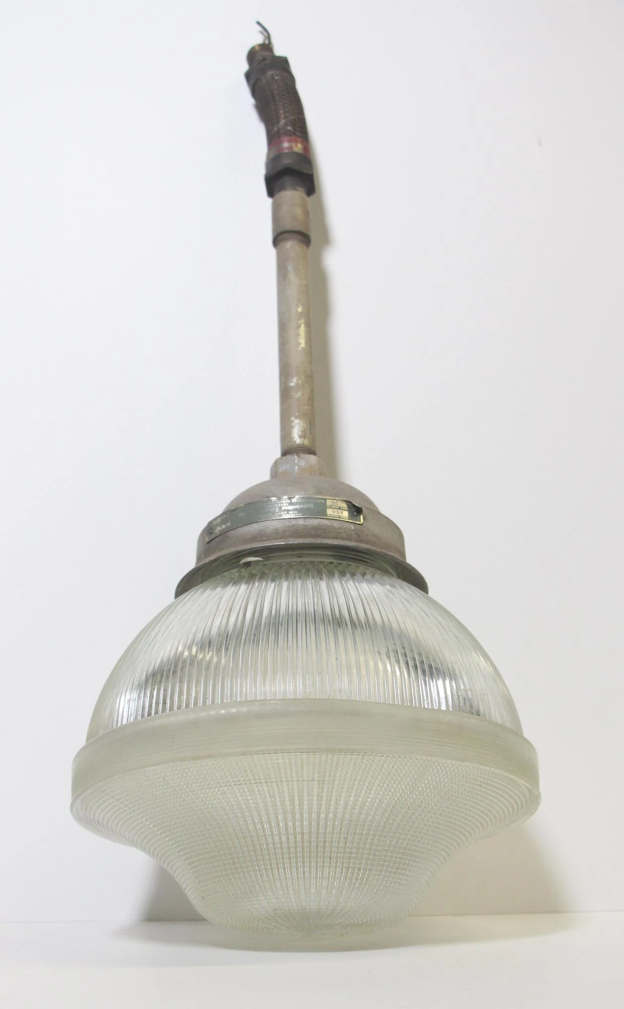 Crouse Hinds Industrial Pendant Light With Holophane Glass 4 Crouse Hinds Industrial Pendant Light With Holophane Glass - Image 2