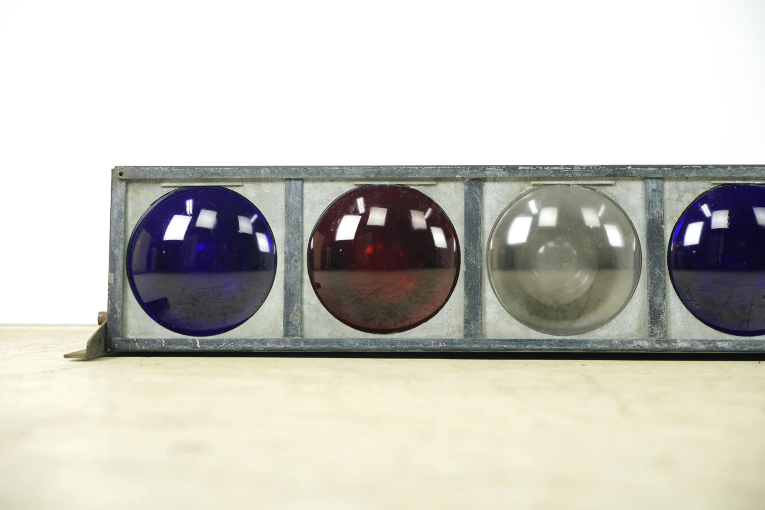 Vintage Red, White & Blue Lens 56 In. Steel Frame Stage Lights 4 Vintage Red, White & Blue Lens 56 In. Steel Frame Stage Lights - Image 2