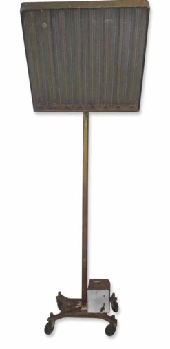 Reclaimed Light Stand With Wheels