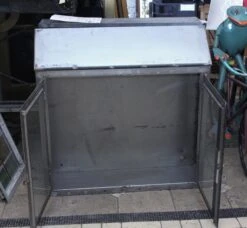 Stripped Steel Cabinet With 2 Doors 11 Stripped Steel Cabinet With 2 Doors -OGT Sale Store industrial for sale p261568