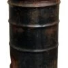Large Black Rusted Trash Barrel Can -OGT Sale Store industrial large black rusted trash barrel can m235905