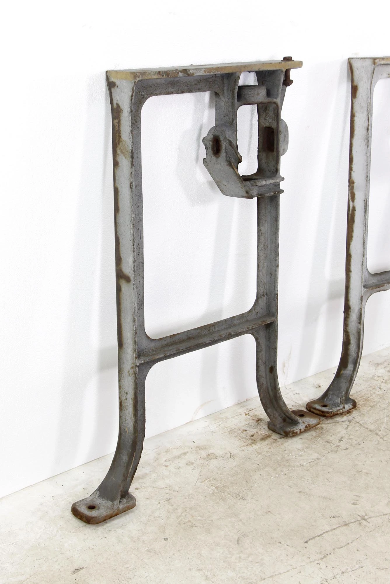 Pair Of Industrial Cast Iron Machine Table Legs 5 Pair Of Industrial Cast Iron Machine Table Legs - Image 3