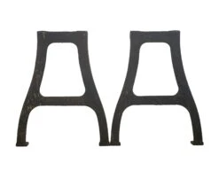 Pair Of Industrial Black Cast Iron Machine Table Legs