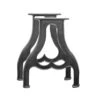 Pair Of Raw Heart Industrial Machine Cast Iron Table Legs