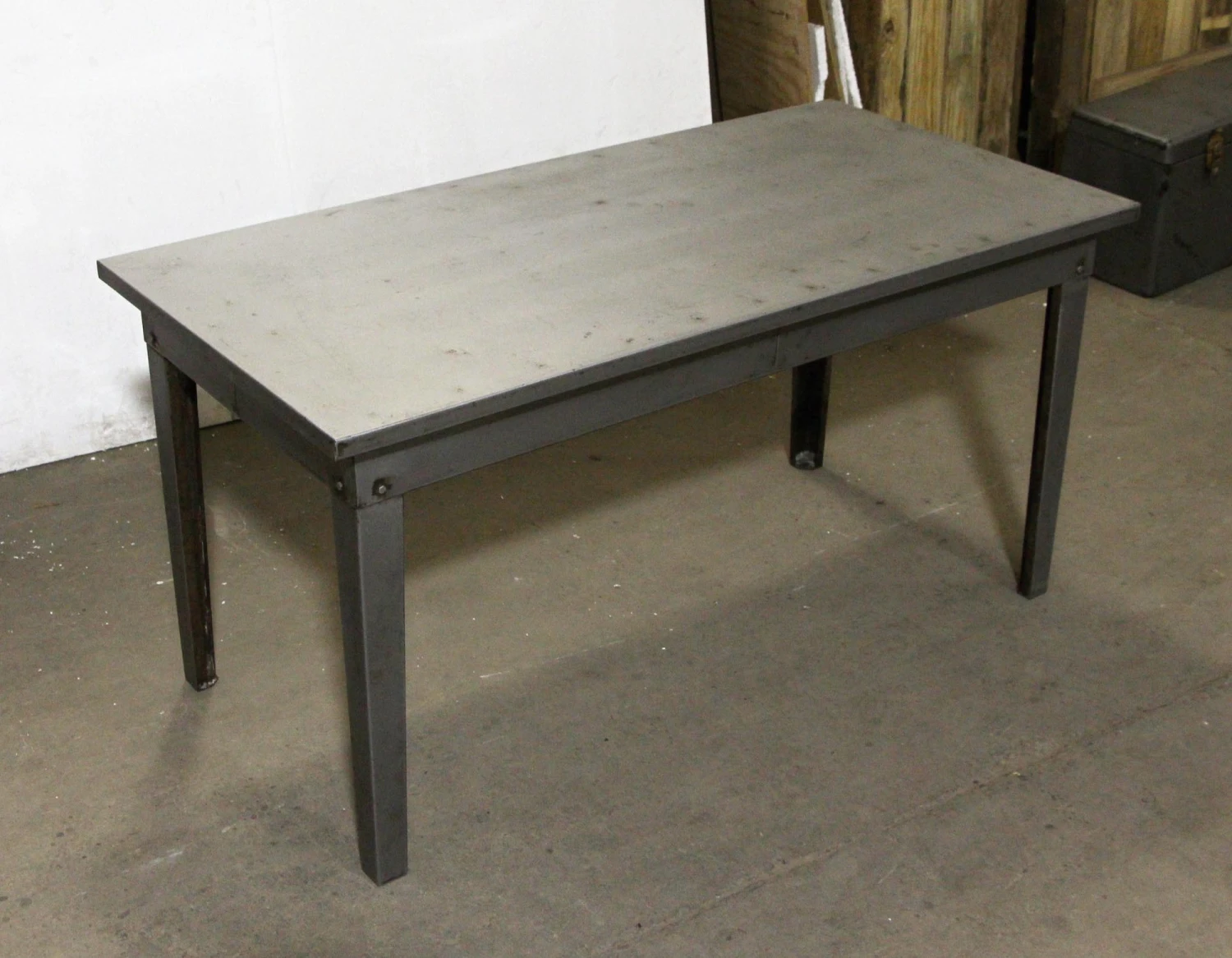 Industrial 5 Foot Stripped Steel Table 4 Industrial 5 Foot Stripped Steel Table - Image 2