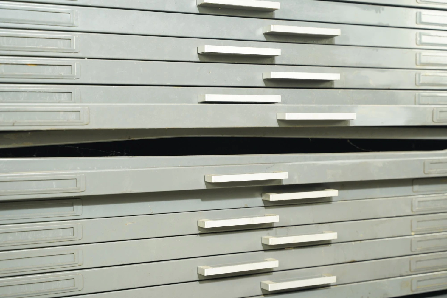 Reclaimed Steel Flat Filing Cabinet With Folding Shelves 4 Reclaimed Steel Flat Filing Cabinet With Folding Shelves - Image 2