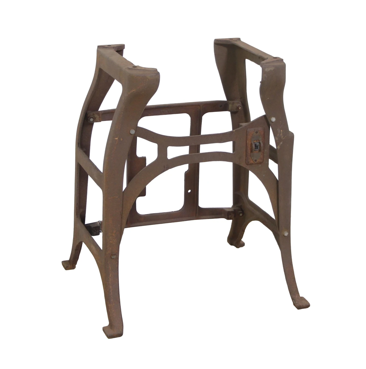 Salvaged Cast Iron Machine Base 3 Salvaged Cast Iron Machine Base