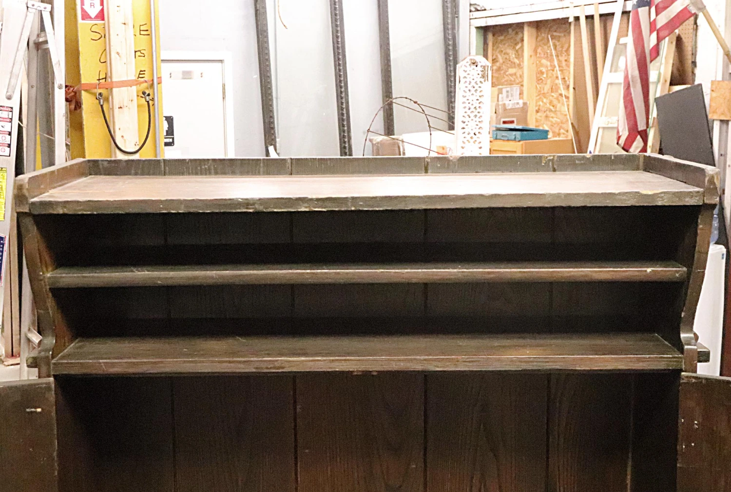 Early Arts & Crafts Oak Storage Cabinet 7 Early Arts & Crafts Oak Storage Cabinet - Image 5