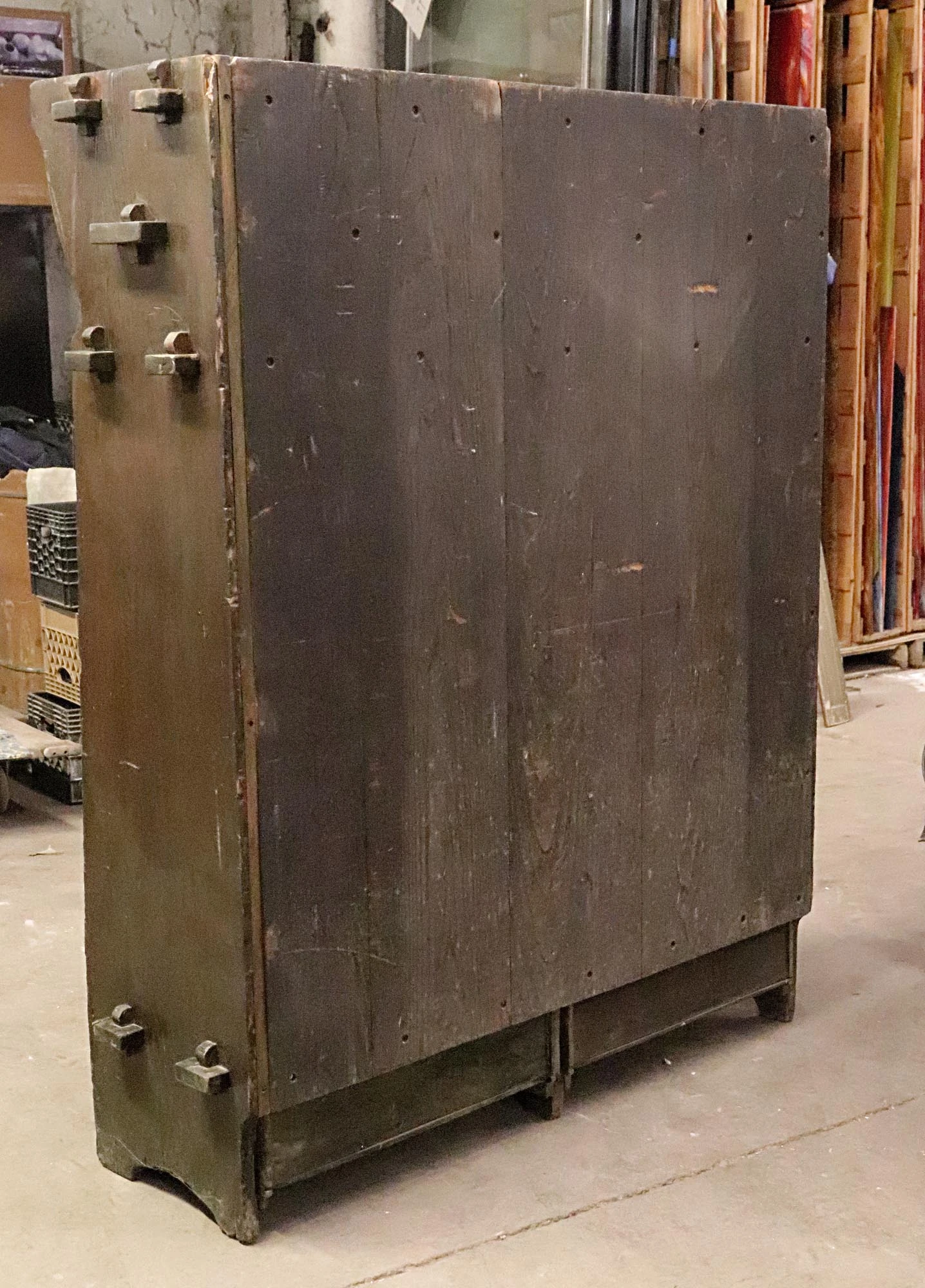 Early Arts & Crafts Oak Storage Cabinet 12 Early Arts & Crafts Oak Storage Cabinet - Image 10