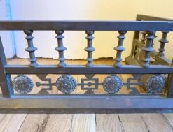 Antique 52 In. Bronze Figural Fireplace Fender 12 Antique 52 In. Bronze Figural Fireplace Fender -OGT Sale Store j154779 04