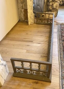 Antique 52 In. Bronze Figural Fireplace Fender 14 Antique 52 In. Bronze Figural Fireplace Fender -OGT Sale Store j154779 06