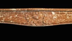 18th Century Louis XV Mantel With Hand Carved Rouge Royale Brown Marble 10 18th Century Louis XV Mantel With Hand Carved Rouge Royale Brown Marble -OGT Sale Store j180230 04
