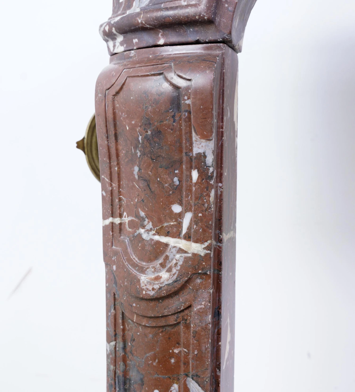 Louis XV Rouge Royale Moderate Scale French Marble Mantel 13 Louis XV Rouge Royale Moderate Scale French Marble Mantel - Image 11