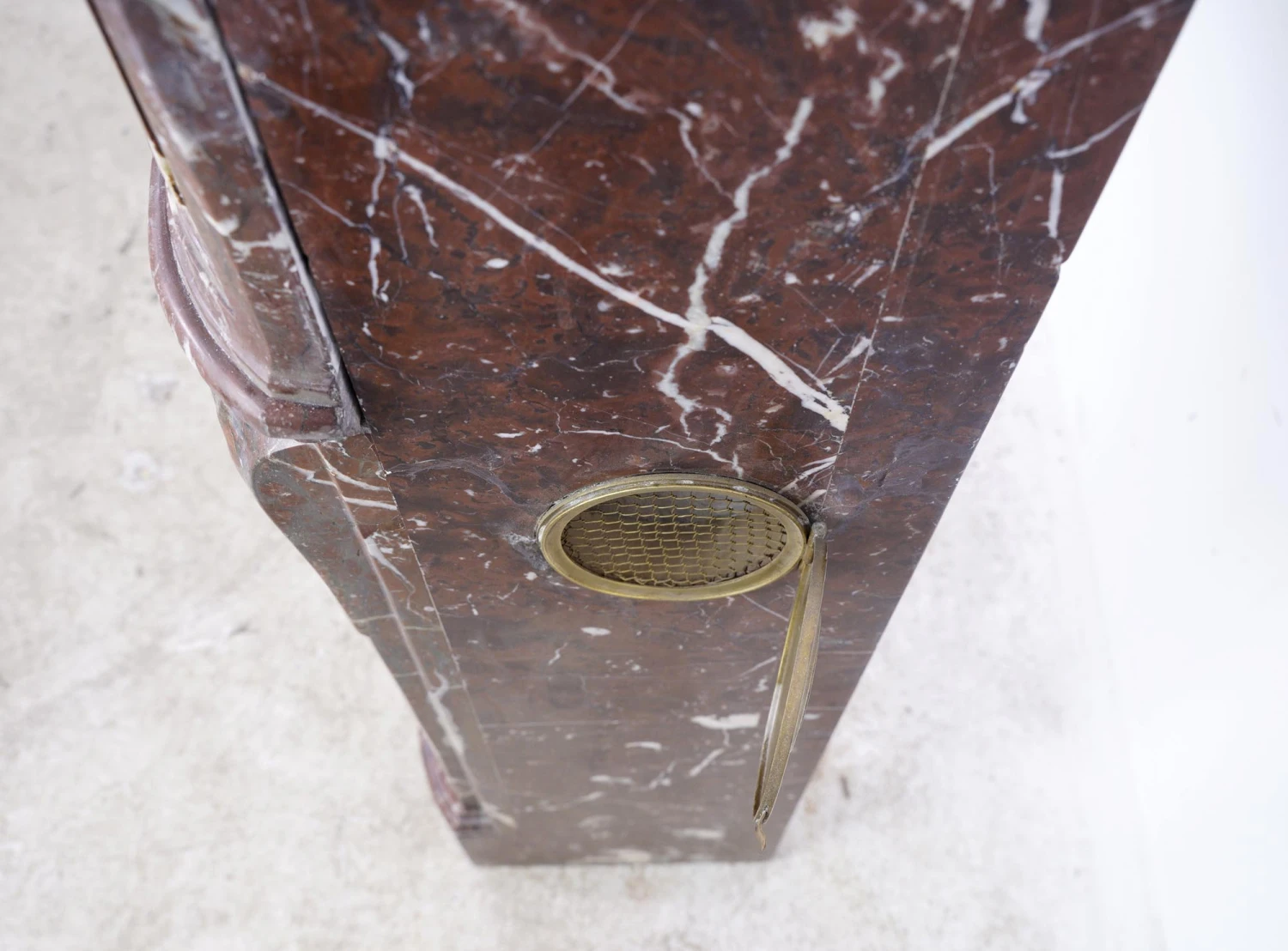 Louis XV Rouge Royale Moderate Scale French Marble Mantel 17 Louis XV Rouge Royale Moderate Scale French Marble Mantel - Image 15