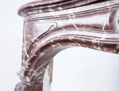 19th Century French Louis XV Rouge Royal Marble Mantel 22 19th Century French Louis XV Rouge Royal Marble Mantel -OGT Sale Store j180291 09