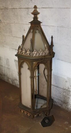 Reclaimed 4 Foot Cast Bronze Gothic Exterior Sconce -OGT Sale Store j187255 04