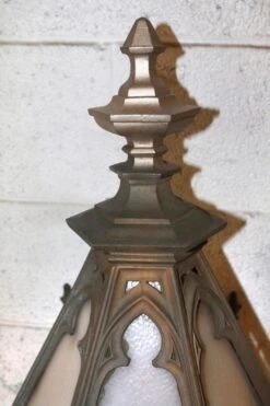Reclaimed 4 Foot Cast Bronze Gothic Exterior Sconce -OGT Sale Store j187255 06