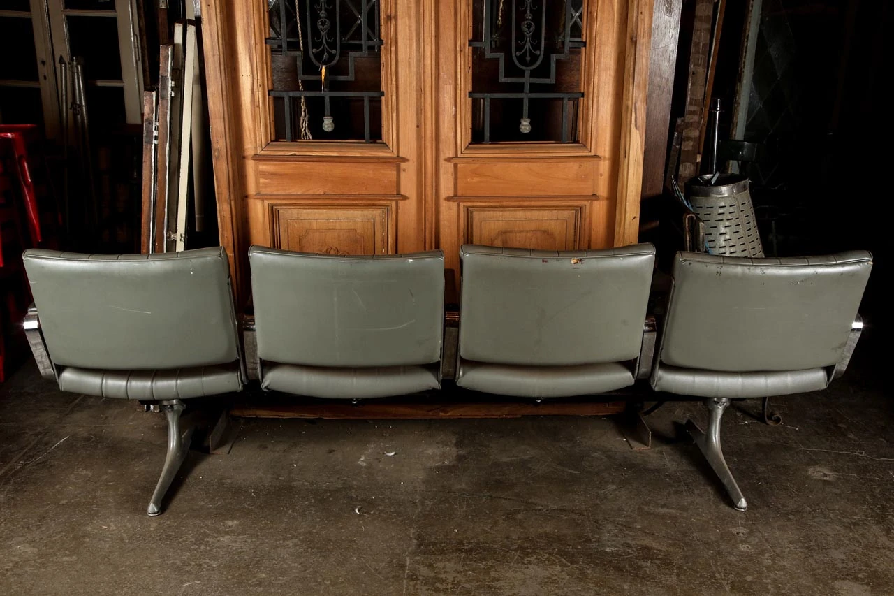 Set Of Four Retro Style Airport Waiting Area Chairs 10 Set Of Four Retro Style Airport Waiting Area Chairs - Image 8
