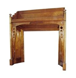 Reclaimed 5 Ft. Rock Maple Built In Mantel 11 Reclaimed 5 Ft. Rock Maple Built In Mantel -OGT Sale Store k181085 05