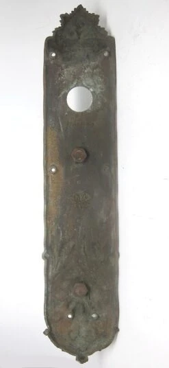 Antique Russell & Erwin 17.5 In. Art Nouveau Bronze Door Pull -OGT Sale Store k183457 04