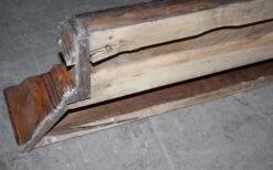 Simple Tiger Oak Pediment Shelf Or Over Mantel 10 Simple Tiger Oak Pediment Shelf Or Over Mantel -OGT Sale Store k188825 04