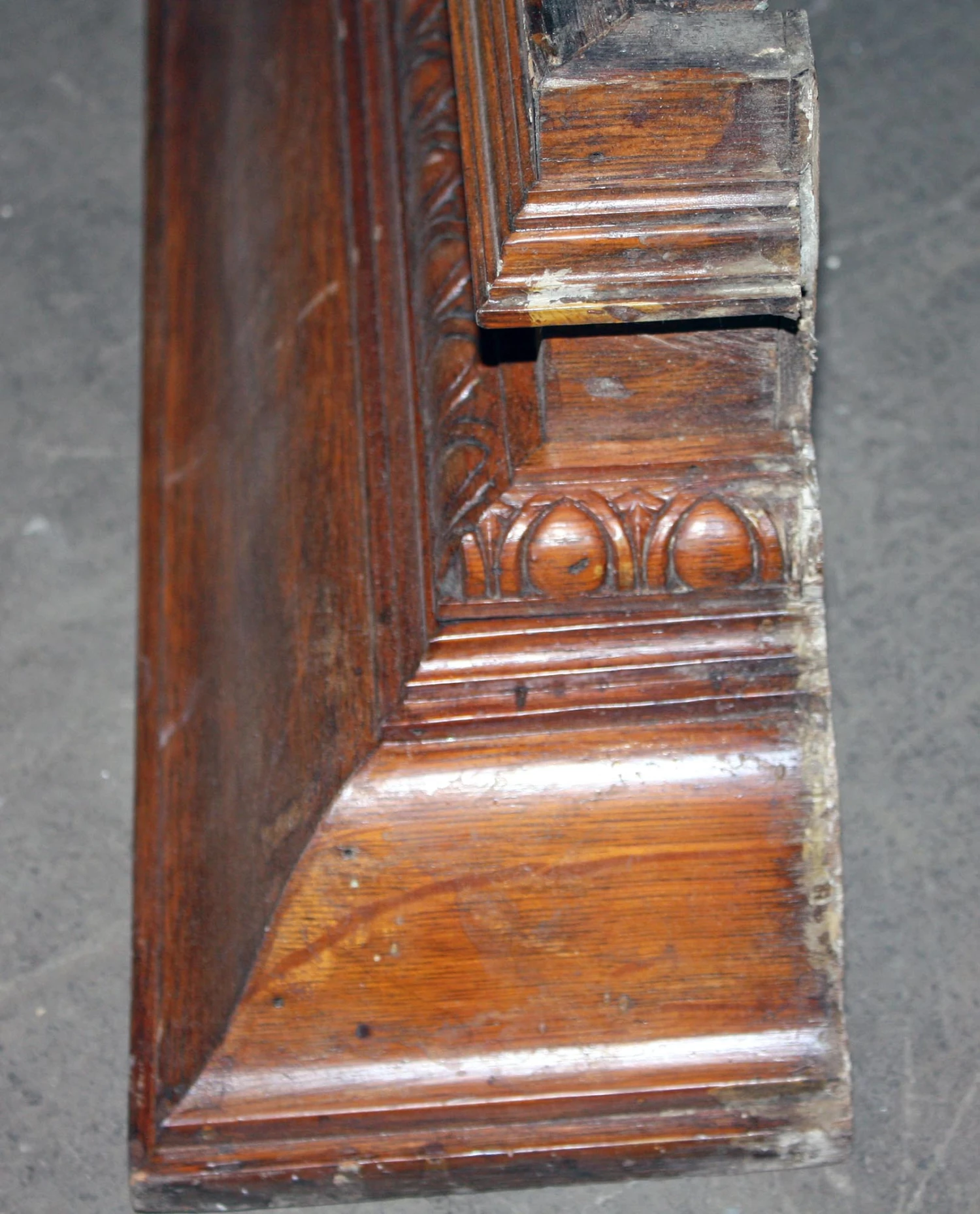 Simple Tiger Oak Pediment Shelf Or Over Mantel 7 Simple Tiger Oak Pediment Shelf Or Over Mantel - Image 5