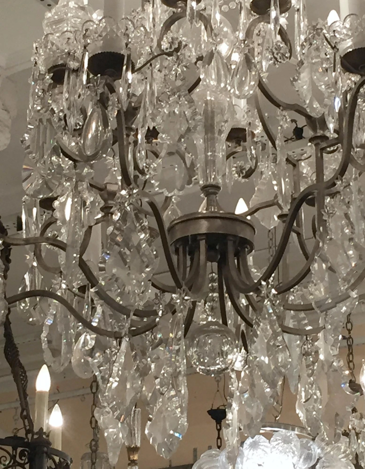 Restored Grand 16 Arm Plaza Hotel Crystal Chandelier 6 Restored Grand 16 Arm Plaza Hotel Crystal Chandelier - Image 4