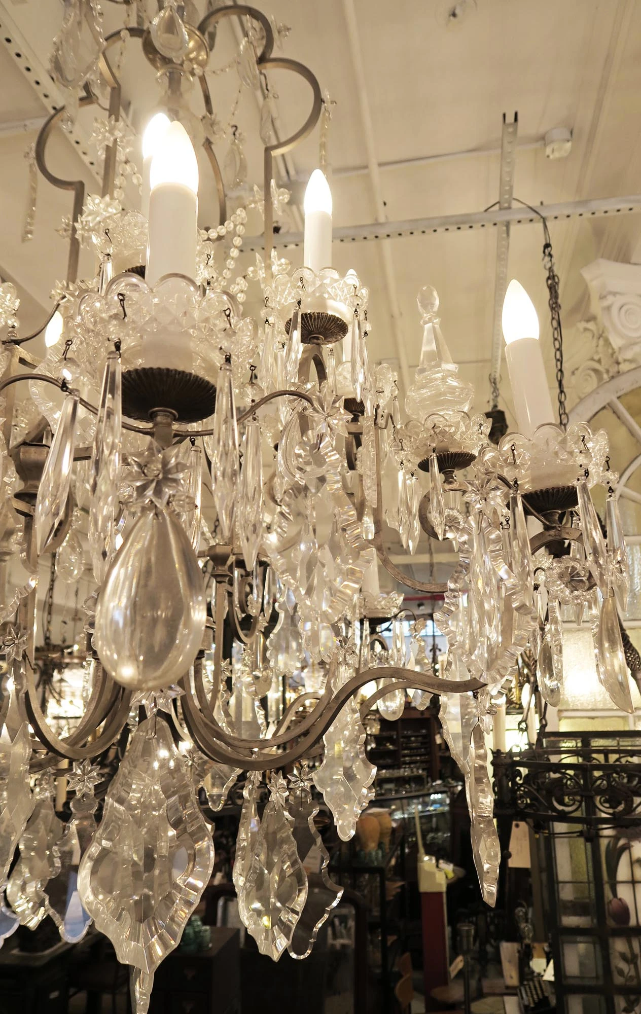 Restored Grand 16 Arm Plaza Hotel Crystal Chandelier 9 Restored Grand 16 Arm Plaza Hotel Crystal Chandelier - Image 7