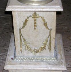 Antique Ornate 3 Ft. Bronze & Marble Pedestal 9 Antique Ornate 3 Ft. Bronze & Marble Pedestal -OGT Sale Store k191376 04