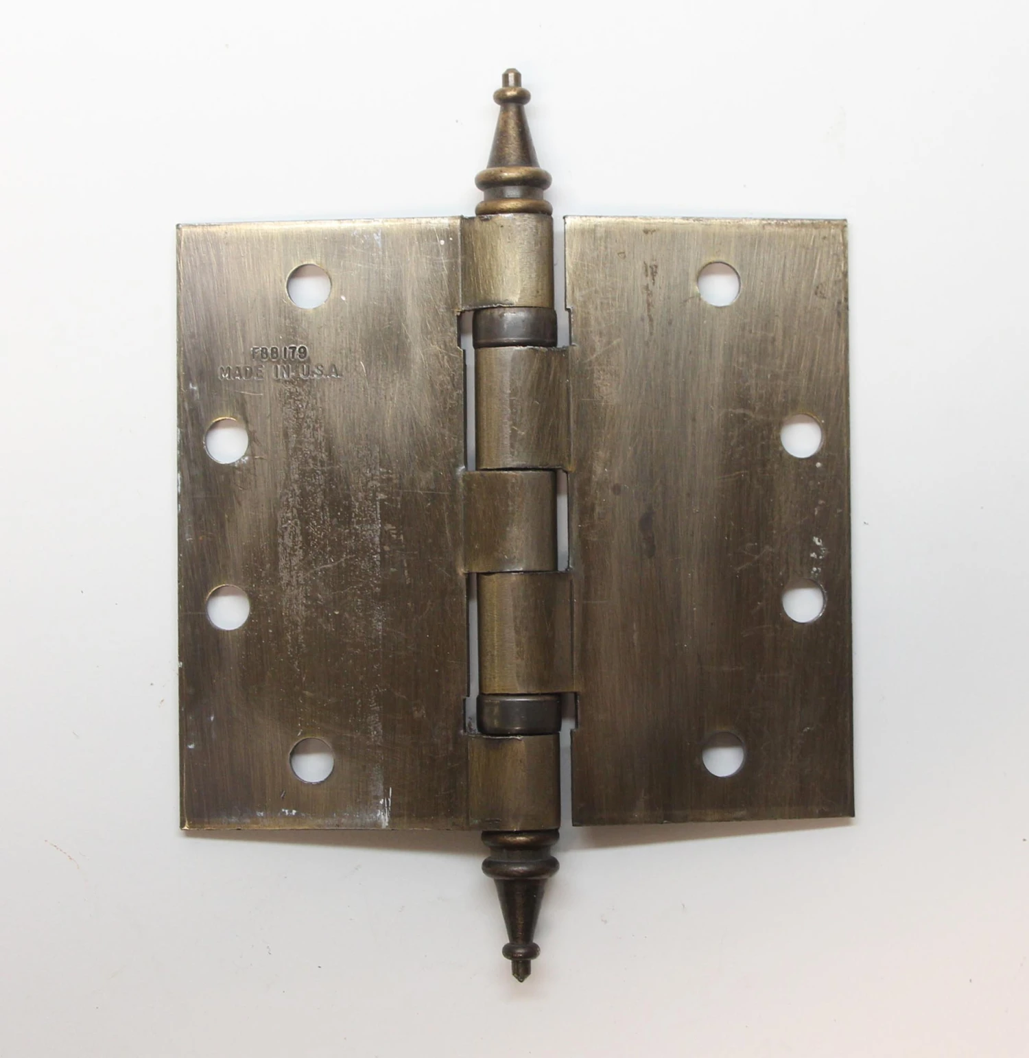 Vintage Stanley Steel Brass Plated Butt 4.5 X 5 Door Hinge 6 Vintage Stanley Steel Brass Plated Butt 4.5 X 5 Door Hinge - Image 4