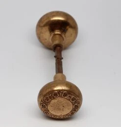 Antique 1920s Brass Barrows Geneva Entry Door Knobs 9 Antique 1920s Brass Barrows Geneva Entry Door Knobs -OGT Sale Store k192777 04