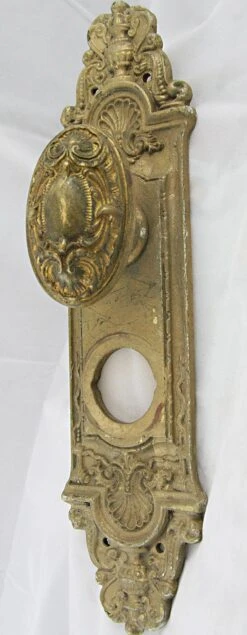 Antique Louis XV Oval Door Knob Set 9 Antique Louis XV Oval Door Knob Set -OGT Sale Store k193050 04