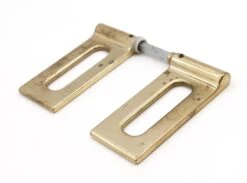 Pair Of Vintage Italian Modern Brass Rectangle Door Handles -OGT Sale Store k193103a 05