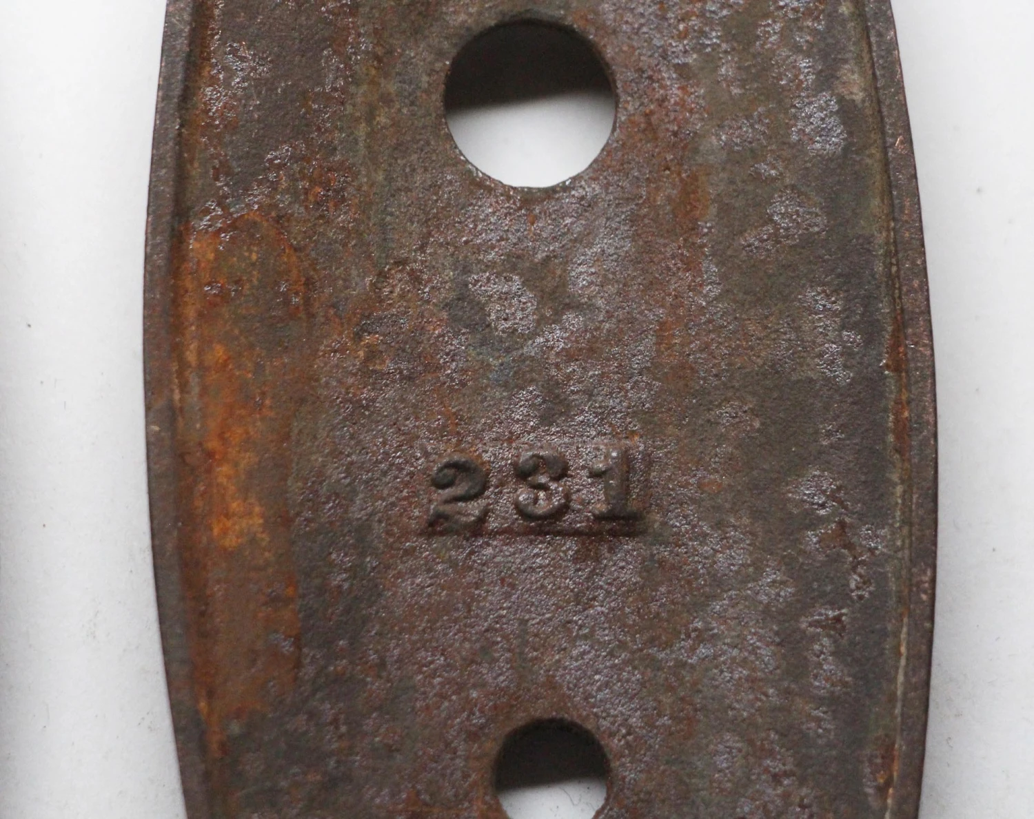 Antique 9 In. Sargent Cast Iron Door Back Plates 7 Antique 9 In. Sargent Cast Iron Door Back Plates - Image 5