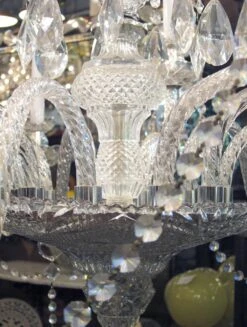 1950s Italian 9 Arm Multi Tiered Crystal Chandelier -OGT Sale Store k195062 04