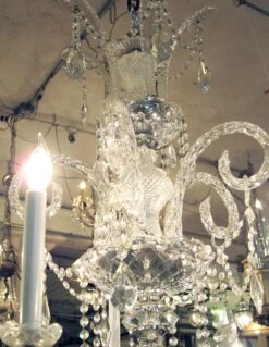 1950s Italian 9 Arm Multi Tiered Crystal Chandelier -OGT Sale Store k195062 08