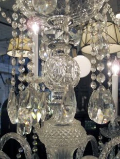 1950s Italian 9 Arm Multi Tiered Crystal Chandelier -OGT Sale Store k195062 09