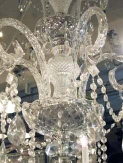 1950s Italian 9 Arm Multi Tiered Crystal Chandelier -OGT Sale Store k195062 10
