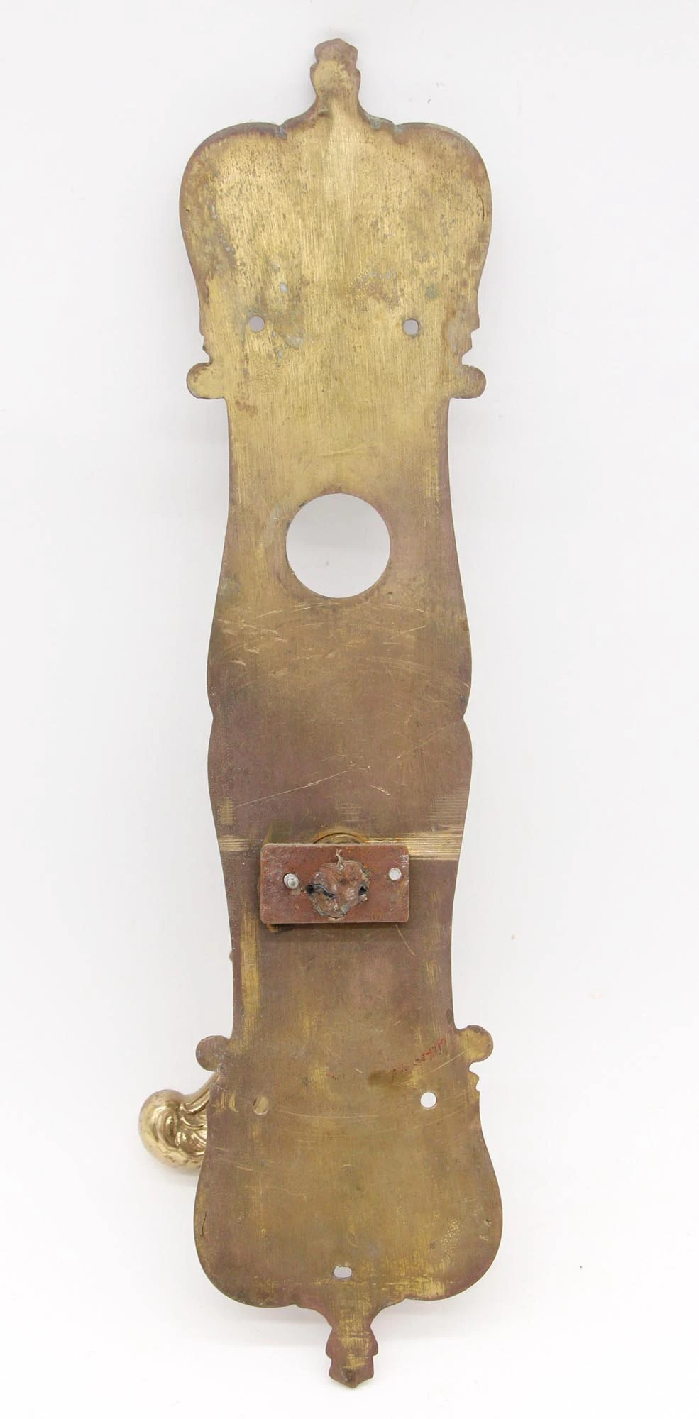 Antique Art Nouveau Brass Entry Door Lever Set 9 Antique Art Nouveau Brass Entry Door Lever Set - Image 7