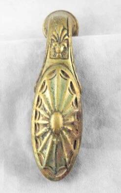 Brass Lever Door Knob With Web Pattern -OGT Sale Store k195486 05