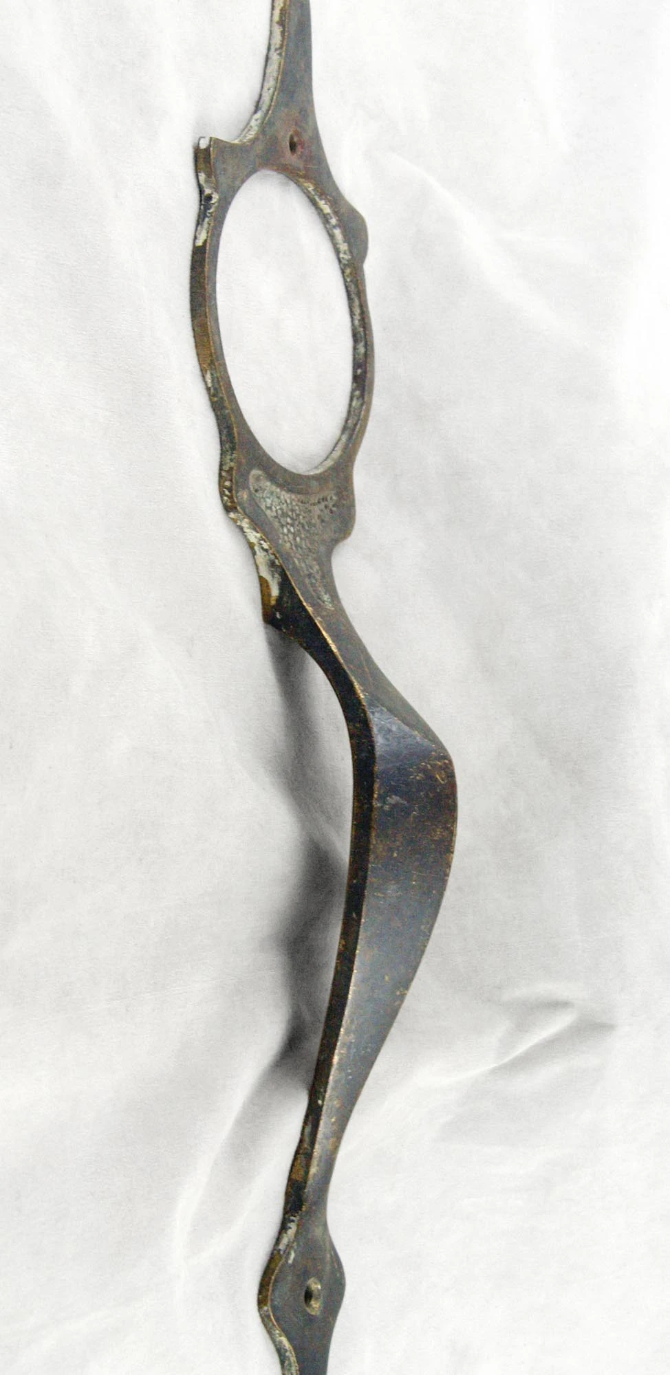 Arts & Crafts Bronze Entry Door Pull With Lock Insert 7 Arts & Crafts Bronze Entry Door Pull With Lock Insert - Image 5