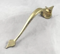 Vintage 10.75 In. Colonial Brass Door Pull With Thumb Latch 13 Vintage 10.75 In. Colonial Brass Door Pull With Thumb Latch -OGT Sale Store k195573 06