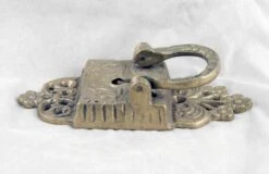 Floral Brass Ice Box Lock 13 Floral Brass Ice Box Lock -OGT Sale Store k195897 05