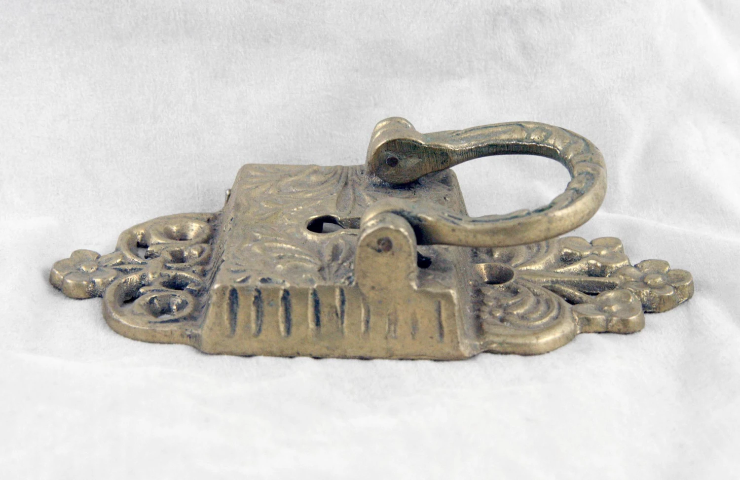 Floral Brass Ice Box Lock 7 Floral Brass Ice Box Lock - Image 5