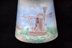 Custom Vintage Hand Painted Scenic Glass 3.75 In. Globe Pendant Light -OGT Sale Store k196825 04